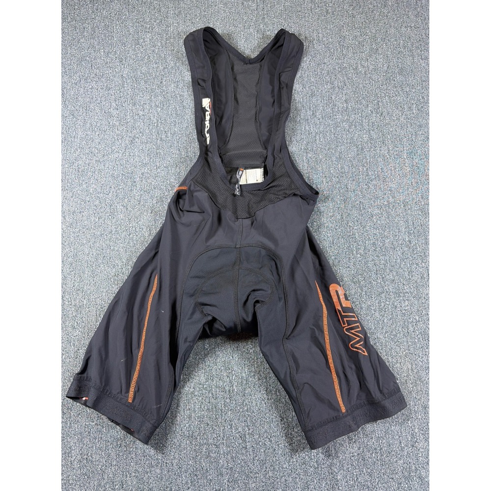 Endura MTR Lite Bib Shorts Mens XL Black Orange Padded Cycling EM0051